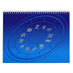 Zodiac golden borden kalender