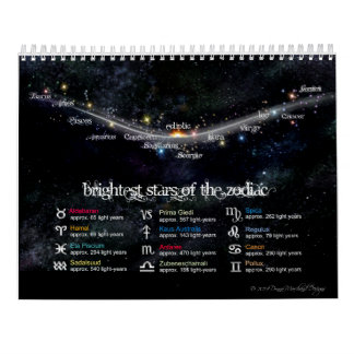 Zodiac Graphic Calendar Kalender