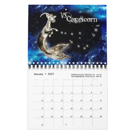 Zodiac Graphic Calendar Kalender (Jan 2027)