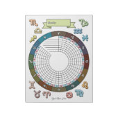 Zodiac Habit Tracker Custom Notitieblok (Gedraaid)