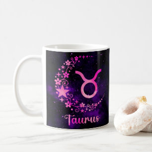 Zodiac Horoscope Taurus Design Coffee Mok Cup