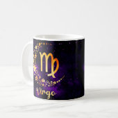 Zodiac Horoscope Virgo Design Café Mug Cup (Devant gauche)