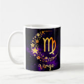 Zodiac Horoscope Virgo Design Café Mug Cup (Gauche)