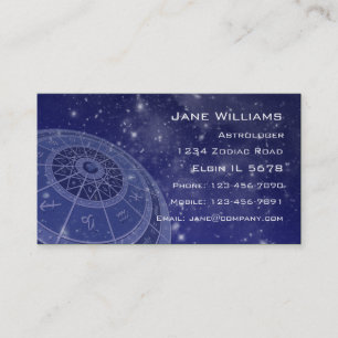 Zodiac Horoscope Visitekaartje