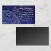 Zodiac Horoscope Visitekaartje (Voorkant / Achterkant)