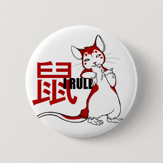 Zodiac-I Rule Rat Ronde Button 5,7 Cm