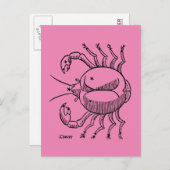 Zodiac: Kanker, 1482 Briefkaart (Voorkant / Achterkant)