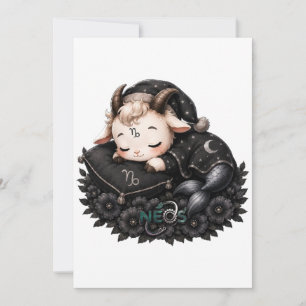 Zodiac Kawaii Neos Steenbok Kaart