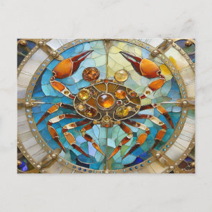 Zodiac - Kreeft De Krab Briefkaart
