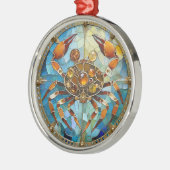 Zodiac - Kreeft De Krab Metalen Ornament (Links)