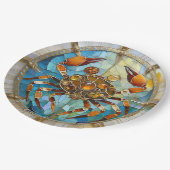 Zodiac - Kreeft De Krab Papieren Bordje (Gekanteld)