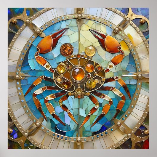 Zodiac - Kreeft De Krab Poster (Voorkant)