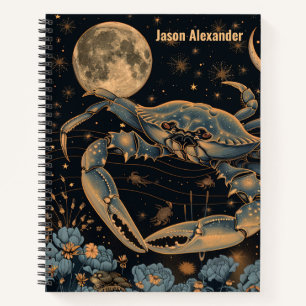 Zodiac Kreeft Krab Horoscoop Astrologie Notitieboe Notitieboek