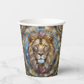 Zodiac - Leeuw de Leeuw Papieren Bekers (Voorkant)