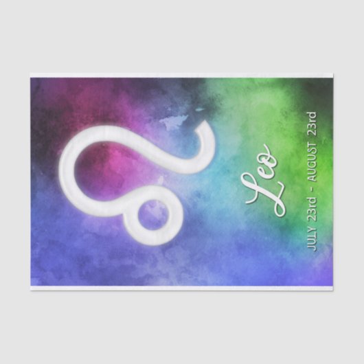 Zodiac: Leo Dates Tissuepapier (Voorkant)