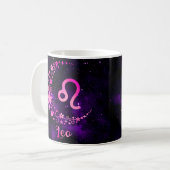 Zodiac Leo Design Café Mug Cup (Devant gauche)