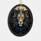 Zodiac Leo gepersonaliseerde astrologie Ornament (Rechts)