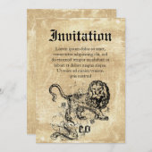  Zodiac Leo Kaart (Voorkant / Achterkant)