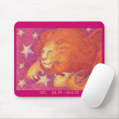 Zodiac Leo mousepad datums Muismat (Met muis)