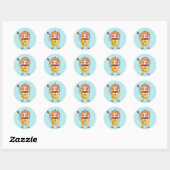 Zodiac Leo Ronde Sticker (Vel)