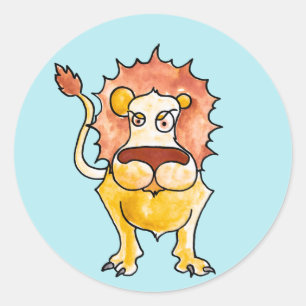 Zodiac Leo Ronde Sticker