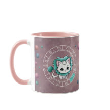 Zodiac Leo Schattige Cat Wheel Planet Astrologie