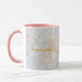 Zodiac Leo Star Sign Celestial Monogram Glitter Mok (Links)