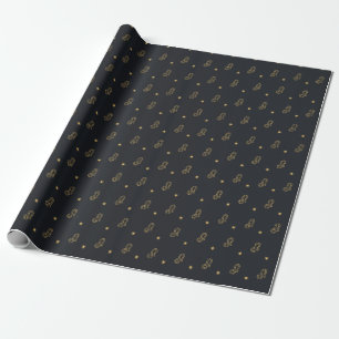 Zodiac Leo teken inpakpapier