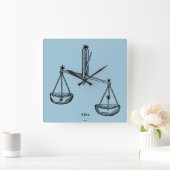 Zodiac: Libra, 1482 Vierkante Klok (Huis)