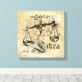 Zodiac Libra Canvas Afdruk (Insitu (Houten vloer))