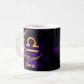 Zodiac Libra Design Café Mug Cup (Devant gauche)