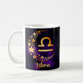 Zodiac Libra Design Café Mug Cup (Gauche)