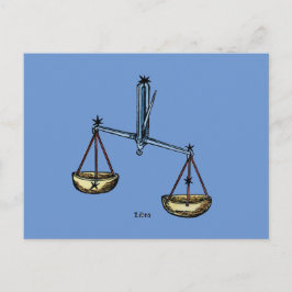 Zodiac: Libra In Color Briefkaart