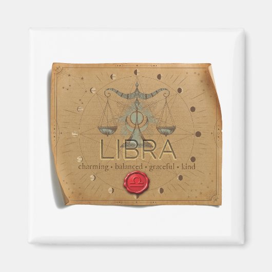 ZODIAC - Libra - Magnet Magneet (Voorkant)