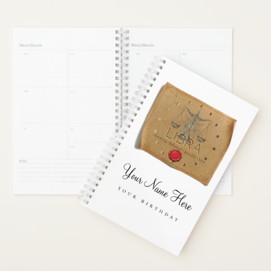 Zodiac - Libra - Personalized Day Planner (Display)