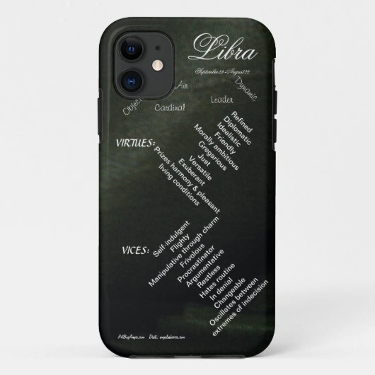 Zodiac Line™ (WEEGSCHAAL) Case-Mate iPhone Case (Achterkant)
