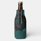 Zodiac Magic | Donker Blauwgroen Groen Gotische Sc Flesjeskoeler (Fles Achterkant)