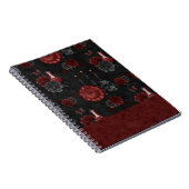 Zodiac Magic | Henna Red Gothic Skull Rozen Potion Notitieboek (Rechterzijde)