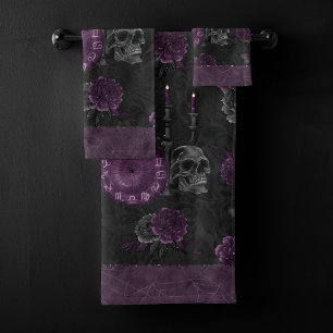 Zodiac Magie   Plum violet foncé Roses de crâne go