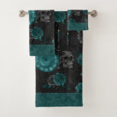 Zodiac Magie | Turquoise foncé vert crâne gothique (En situation)