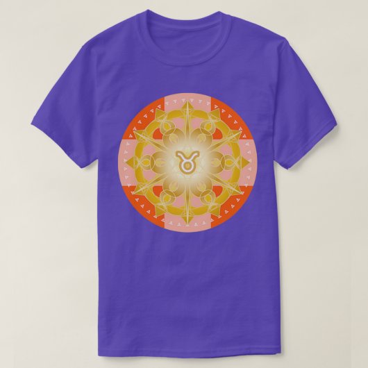Zodiac Mandala TAURUS T-shirt (Design voorkant)