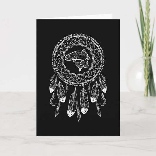 Zodiac Native American Salmon Kaart (Voorkant)