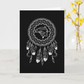 Zodiac Native American Salmon Kaart (Gele Bloem)