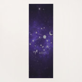 Zodiac Paarse Ram | Kosmische Astrologie Horoscoop Yogamat (Achterkant)
