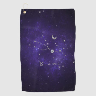 Zodiac Paarse Taurus Kosmische Astrologie Horosc Golfhanddoek