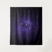 Zodiac Paarse Taurus | Kosmische Astrologie Horosc Wandkleed (Voorkant)