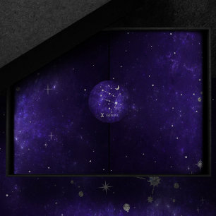 Zodiac Paarse Tweelingen   Kosmische Astrologie Ho Ronde Sticker