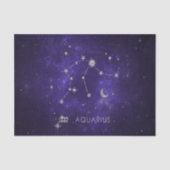 Zodiac Paarse Waterman | Astrologie Horoscoop Tissuepapier (Voorkant)