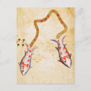 Zodiac: Pisces, C1350 Briefkaart