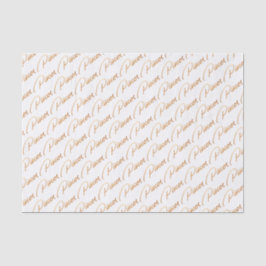 Zodiac "Pisces" Gold Script Tissue Paper Tissuepapier